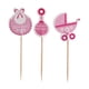thumbnail image 3 of 18Pcs Toppers de Cupcake Rosa Zhivalor para Cumpleaños y Baby Shower, 3 of 6