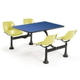 thumbnail image 5 of OFM 1002-SS-BLUE Cluster Table with Laminate Top and Stainless Steel Chairs - Blue, 5 of 6