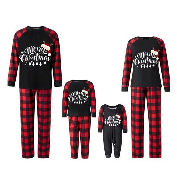 2023 Family Matching Clothes Christmas Pajamas Set Mother Father Kids Son Matching Outfits Baby Girl Rompers Sleepwear Pyjamas