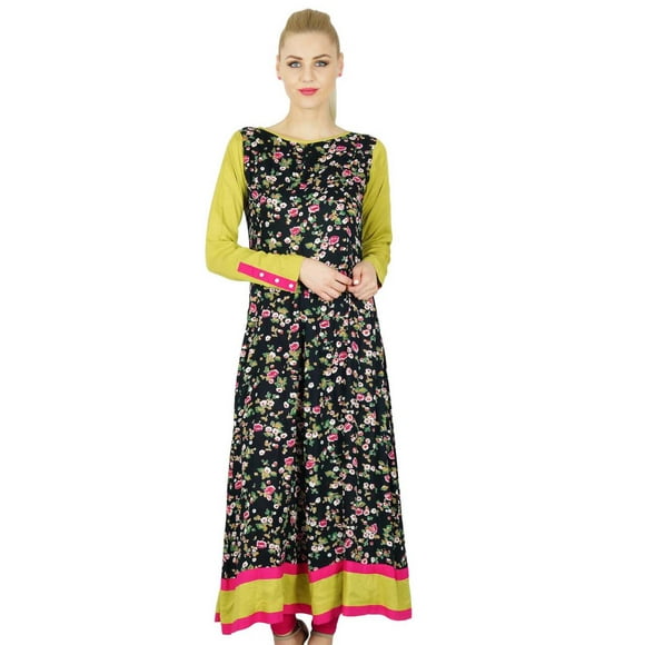Bimba Women Indian Ethnic Anarkali Kurta Kurti Indian Flaired Top Blouse