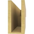 thumbnail image 4 of 5"W x 30"D x 10"H Thin Chapel Hill Rough Cedar Woodgrain TimberThane Corbel, Primed Tan, 4 of 6