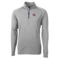 thumbnail image 2 of Men's Cutter & Buck  Gray Norfolk Tides Adapt Eco Knit Stretch Recycled Big & Tall Quarter-Zip Pullover Top, 2 of 3