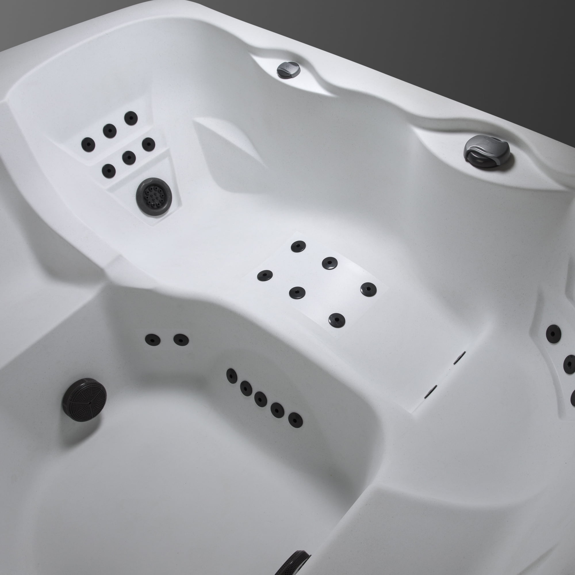 Lifesmart Leganza Hot Tub - 6-Person, 90- Jet, 230-Volt Spa in Arctic White/Coastal Gray