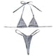 thumbnail image 2 of WILLBEST Trajes de Baño Para Mujer Traje de Baño Sexy Dividido Para Mujer Tejido Especial Traje de Baño Micro Bikini Brillante, 2 of 8