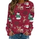 thumbnail image 2 of Puntoco Mujer Invierno Sexy Cuello Redondo Manga Larga tops Navidad Impreso Regular Sudaderas Sudadera Blusa Puntoco Puntoco-655, 2 of 5