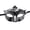 A002- Silver, variant on Masquerade Mask Black and Gold Design for Men Venetian Style Half Face Accessory for Prom Mardi Gras Halloween and Themed Party Events