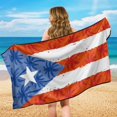 thumbnail image 6 of XYZCANDO Puerto Rico Flag Palm Tree Print Sweatproof Car Seat Towel Cover for Travel Gym, Non-Slip Keeps Upholstery Clean Towel Car Seat Cover, 6 of 11