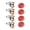 A, variant on Pack of 4 Portable Adhesive Casters for Kitchen Appliances 360 Degree Swivels Small Wheel Convenient for Easy Movement