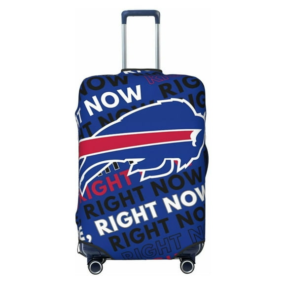 Buffalo Travel Luggage Cover, Football Team Themed Stretch Luggage Cover, Scratch-Resistant Travel Essential, Fits 19-31 Inch Luggage, Luggage Not Included