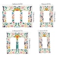 thumbnail image 2 of Yayeee Rocker Switch Wall Plate 2-Gang 4.7"x4.6" Home Decorative Outlet Cover, Abstract Floral, 2 of 6