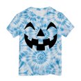 thumbnail image 5 of Qopobobo Kids Halloween T-Shirts Girls Halloween Shirt Cute Short Sleeve Tees 1T 2T(Blue, 1-2 Years), 5 of 5