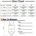 thumbnail image 3 of LYXSSBYX Swimsuits for Women Two Piece Women Bandage Sexy Solid Ruffles One-Piece Bikini Push-Up Pad Swimwear Swimsuit Beachwear, 3 of 7