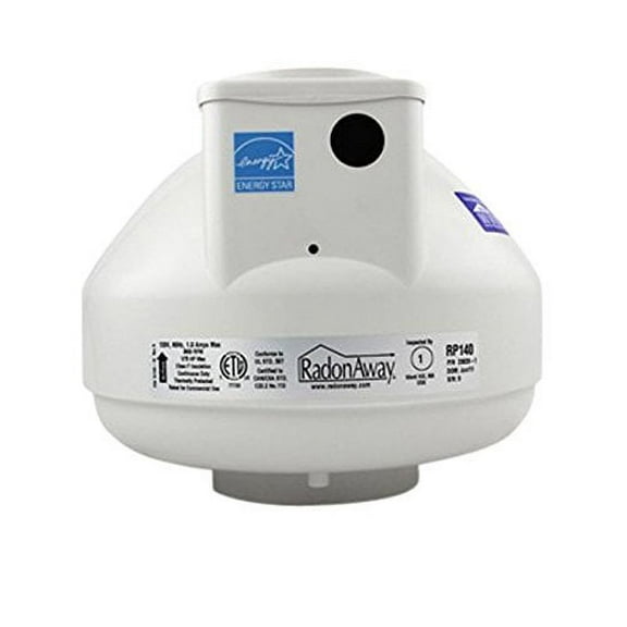 radonaway 23029-1 rp140 radon mitigation fan, 4"