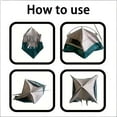 thumbnail image 2 of Miniature Cute Tent - 1:12 Miniature Camping Model Tents, 7.2 Inch Realistic Doll House Tent for Action Figure Decoration, Photography Props & Miniatures Scene Accessories (2pc Pink), 2 of 6