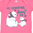 thumbnail image 4 of Inktastic My Godfather Loves Me- cute polar bears Boys or Girls Baby Bodysuit, 4 of 5