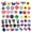 Flowers, variant on Toptie 240 Pcs Transportation Shoe Charms PVC Charms for Shoes Decoration Wristbands Bracelets