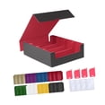 thumbnail image 3 of Siruishop Card Deck Case Gathering Card Toy with 4 Card Dividers Game Card Storage Box Red, 3 of 8