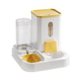 thumbnail image 2 of Comedero y dispensador de agua para mascotas Salvador fuente de agua automática desmontable para perros y conejos pequeños y medianos Amarillo, 2 of 10