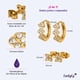 thumbnail image 5 of Aretes Mujer Oro 14k, LuckyLy  Set de Regalo 2 en 1 de Arracadas y Broqueles, Acero Inoxidable Baño Oro 14k y Zirconia Cúbica – Joyería ideal como Regalos para Mujer San Valentín y Regalos para blanco, 5 of 6