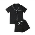thumbnail image 1 of Ensemble de Pyjamas d'Été pour Femmes Manches Courtes Vêtements de Nuit Hauts+pantalons Vêtements de Maison Vêtements de Nuit, 1 of 7