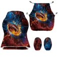 thumbnail image 4 of Whosucclay Rugby Ball Lightning Print Gaming Chair Cover, Stretchable Machine Washable Computer Chair Seat Slipcovers with Armrest Cover Fits Most Office/PC Chairs & Racing Style Seats, 4 of 8