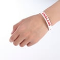thumbnail image 6 of Milisten 5Pcs Silicone Country Flag Wristband White Soft Comfortable for National Team Support, 6 of 6