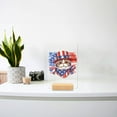 thumbnail image 3 of Patriotic Exotic Shorthair Celebrates 4th of July Acrylic Plaque Sign Ashwood Base Cat Lover Kitten Owner Gifts Home Desk Decor - 02009, 3 of 5
