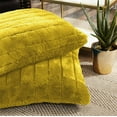 thumbnail image 3 of Home Soft Things Super Soft Decorative Pillow Covers, Set of 2, Lemon Curry, 26" x 26", 3 of 3