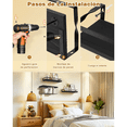 thumbnail image 5 of Repisas Flotantes Labg Madera Modernas Estantes Baño Negro, 5 of 5
