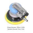 thumbnail image 4 of High-Speed 5-Inch Pneumatic Orbital Sander, 12000 RPM Compact Palm Grinder for Automotive, Metal, and Woodworking Projects, 4 of 6