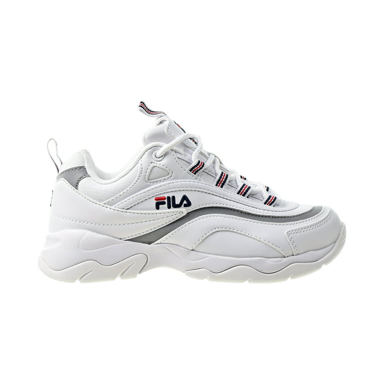 operatie Doen persoonlijkheid Fila Women's Ray White / Navy Metallic Silver Ankle-High Sneaker - 9.5M -  Walmart.com