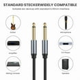 thumbnail image 6 of 6.35mm Guitar Cable 6.35mm Mono Jack 1/4" TS Connection Line Reliable Male to Male Connector Instrument Cable Cord, 6 of 9