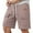 Khaki, variant on MIXUE Mens Shorts Summer Cargo Solid Color Elastic Waist Drawstring Fashion Loose Sports Daily-Wear,Brown,S