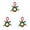 Green*3, variant on Gnoradne Fluffy Christmas Mini Wreath Hanging Ornaments,Small Hanging Miniature Wreaths with Bow & Bell,Mini Christmas Wreath Ornaments for Xmas Tree Door Cabinets Wall Holiday Party Decoration