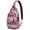 Nordic Style S, variant on Rooster Hen and Egg Print Sling Backpack, Funny Farmhouse Chicken Pattern Lightweight Crossbody Bag for Travel and Hiking Use