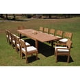 thumbnail image 4 of Grade-A Teak Dining Set: 12 Seater 13 Pc: 122" Caranas Double Extension Rectangle Table And 12 Veranda Chairs (2 Arm & 10 Armless Chairs) WholesaleTeak #WMVR26, 4 of 4