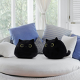 thumbnail image 2 of BREIS Black Cat Plush Toy 9.8inch Black Cat Pillow, Soft Plush Doll Cat Pillow, Baby Plush Toy Cat Shape Design Sofa Pillow Decorative Dolls, 2 of 4