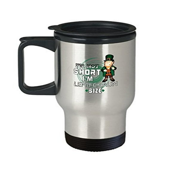 Ireland Travel Mug - 14 oz Stainless Steel Coffee Cup - Funny Gifts for Short People