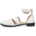 thumbnail image 3 of Journee Womens Constance Buckle Round Toe Mary Jane Flats, Widths Available, 3 of 10