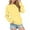 Light Yellow, variant on UJNDER Women's Soft Crewneck Sweatshirt Pullover Cozy Winter Workout Top with Pocket Athletic Navy XL