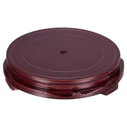 Uxcell Planter Display Stand, 6.7" Dia Round Imitation Wood Style Stand