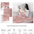 thumbnail image 4 of Christmas Tree Throw Flannel Blanket 30x40In Gold Star Snowflakes Winter Pink Background Super Soft Cozy Bed Blanket, Lightweight Plush Fuzzy Bed Throw for Bedroom Sofa Couch Living Room, 4 of 4