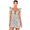 White, variant on Douhoow Women's Floral Dress Sleeveless V Neck Ruffled Bandage Lace up Bodycon Mini Dress