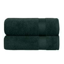 Premium Cotton 2 Pack Bath Towel Set 27 x 54 inch Luxurious Hotel Spa Quality 100% Turkish Cotton Highly Absorbent Soft Bathroom Towels for Bathroom Fitness, Hunter Green