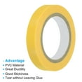 thumbnail image 3 of Unique Bargains 32.8Ft Tennis Racket Badminton Racquet Grip Finishing Tapes, Yellow 3 Pack, 3 of 5