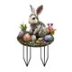 thumbnail image 2 of Huevos y conejitos de Pascua de colores insertados en el suelo. Tapón de tierra acrílico., 2 of 6