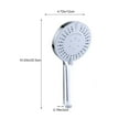 thumbnail image 3 of Hovmgk High-Pressure Handheld Showerhead, 8 Spray Modes, ABS Material, Black/Gray/Silver, High-Pressure Shower for Low Water Pressure, Perfect for Seniors, Kids & Home Use, Easy Install, 3 of 6