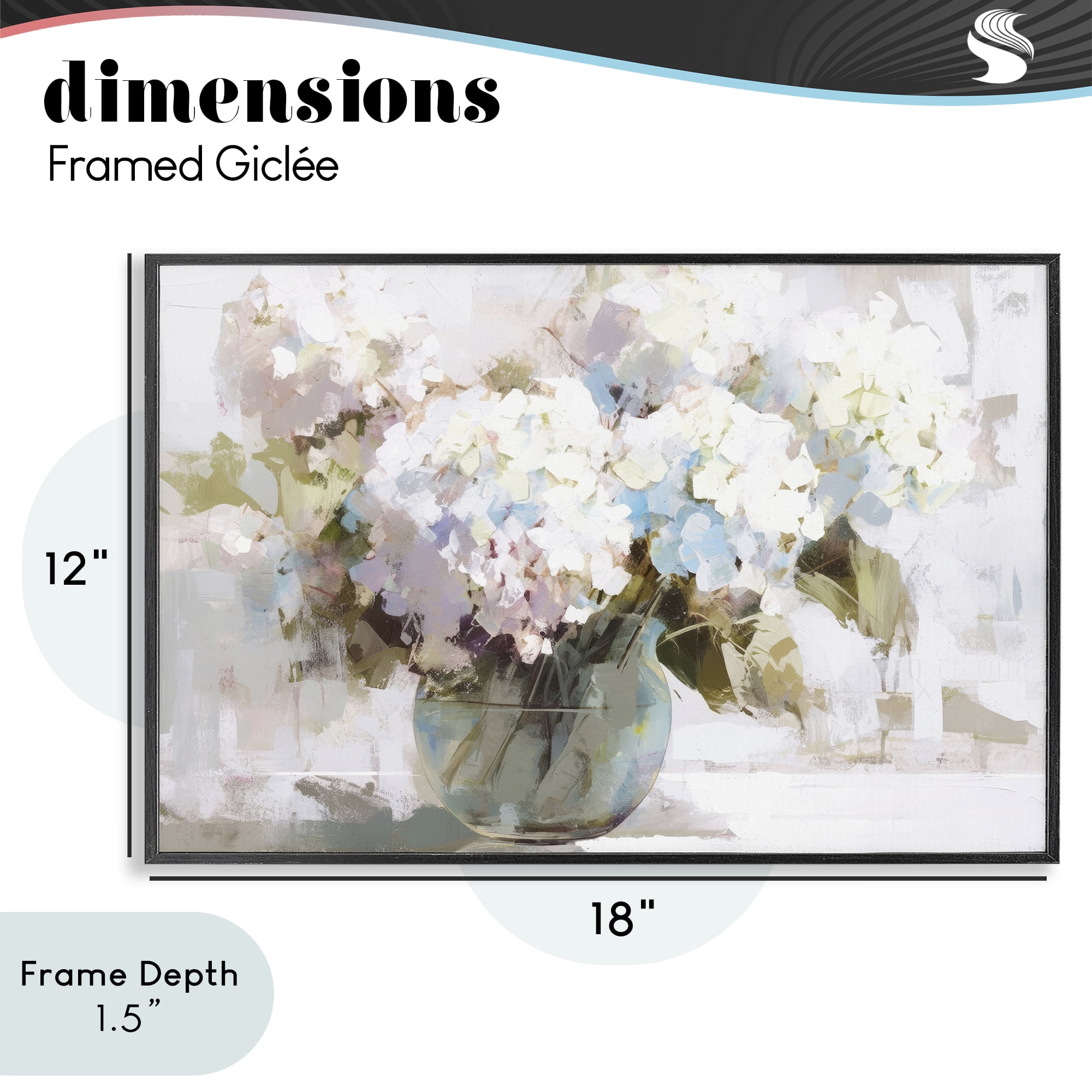 Stupell Industries Blushing Bride Garden Flowers Black Framed Giclee Art, design by Tina LeCour