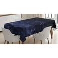 thumbnail image 1 of Ambesonne Night Tablecloth Rectangular Table Cover, Ethereal Galactic View, 60"x90", Dark Blue White, 1 of 3