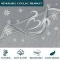 thumbnail image 4 of PAVILIA Cooling Blanket for Hot Sleepers, Lightweight Summer Blanket for Bed, Cooling Chill Throw Blanket for Night Sweats Absorb Heat for Adult Kid Baby on Warm Night, Light Grey, 50x60 inch, 4 of 8